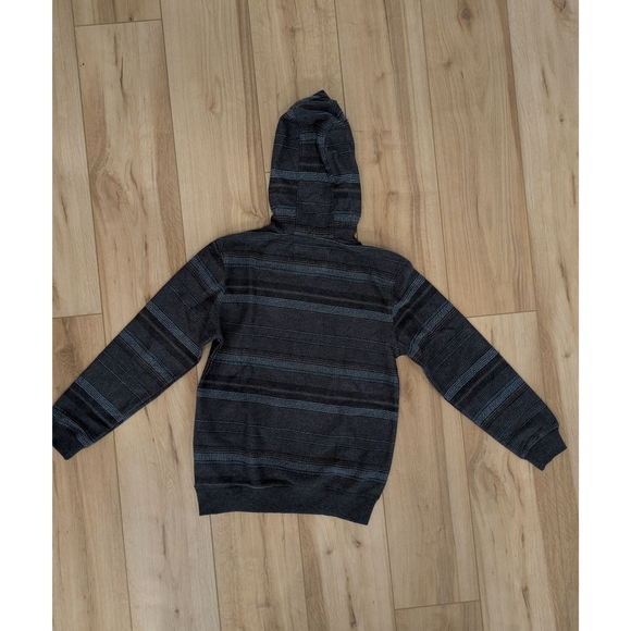 O'Neill Gray and Blue Striped Kids Hoodie - Picture 2 of 6
